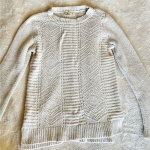 White Knitted Hollister Sweater